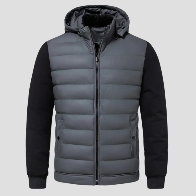 Winterjacke Herren | Leichte Steppjacke mit Kapuze | Jacke Herren Sportlich