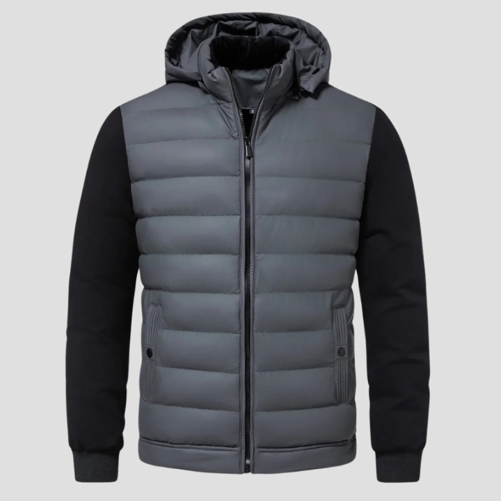 Winterjacke Herren | Leichte Steppjacke mit Kapuze | Jacke Herren Sportlich