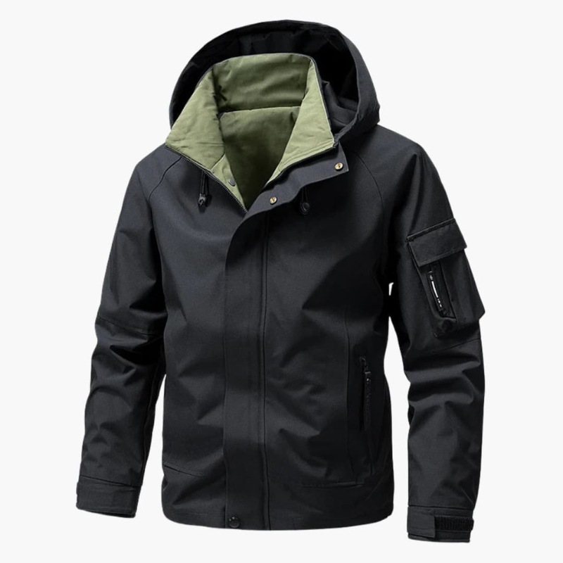 Winterjacke Herren | Kapuze Utility Design |  Jacke Herren Outdoor