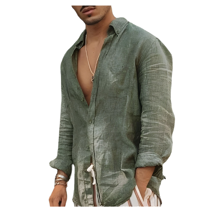 Herren Hemd | Kleider Mode | Lässiges Langarm Design