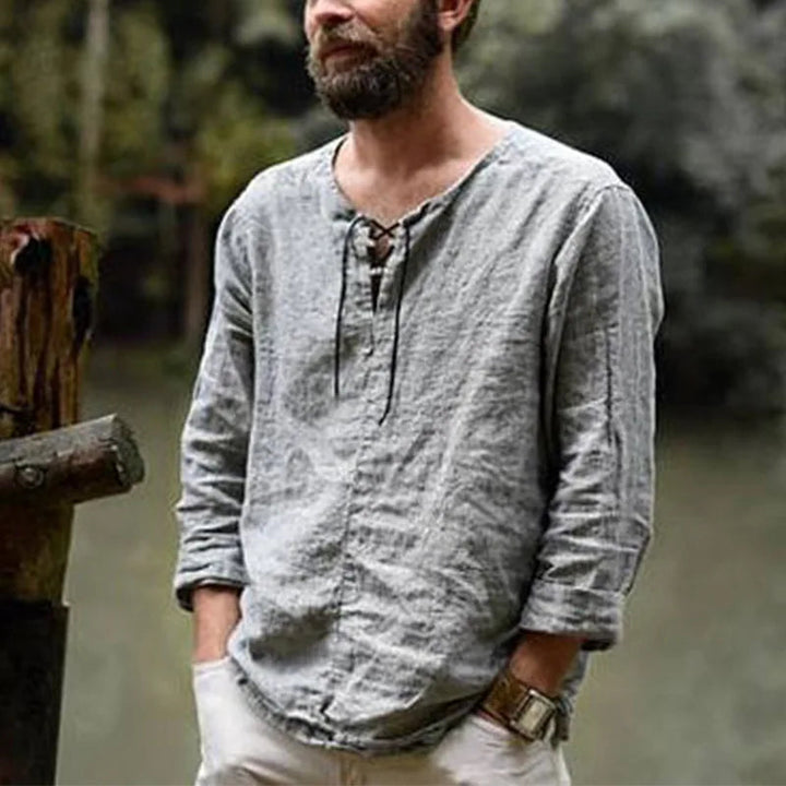 Herren Hemd | Retro | Vetersluiting Uniek | Sommer