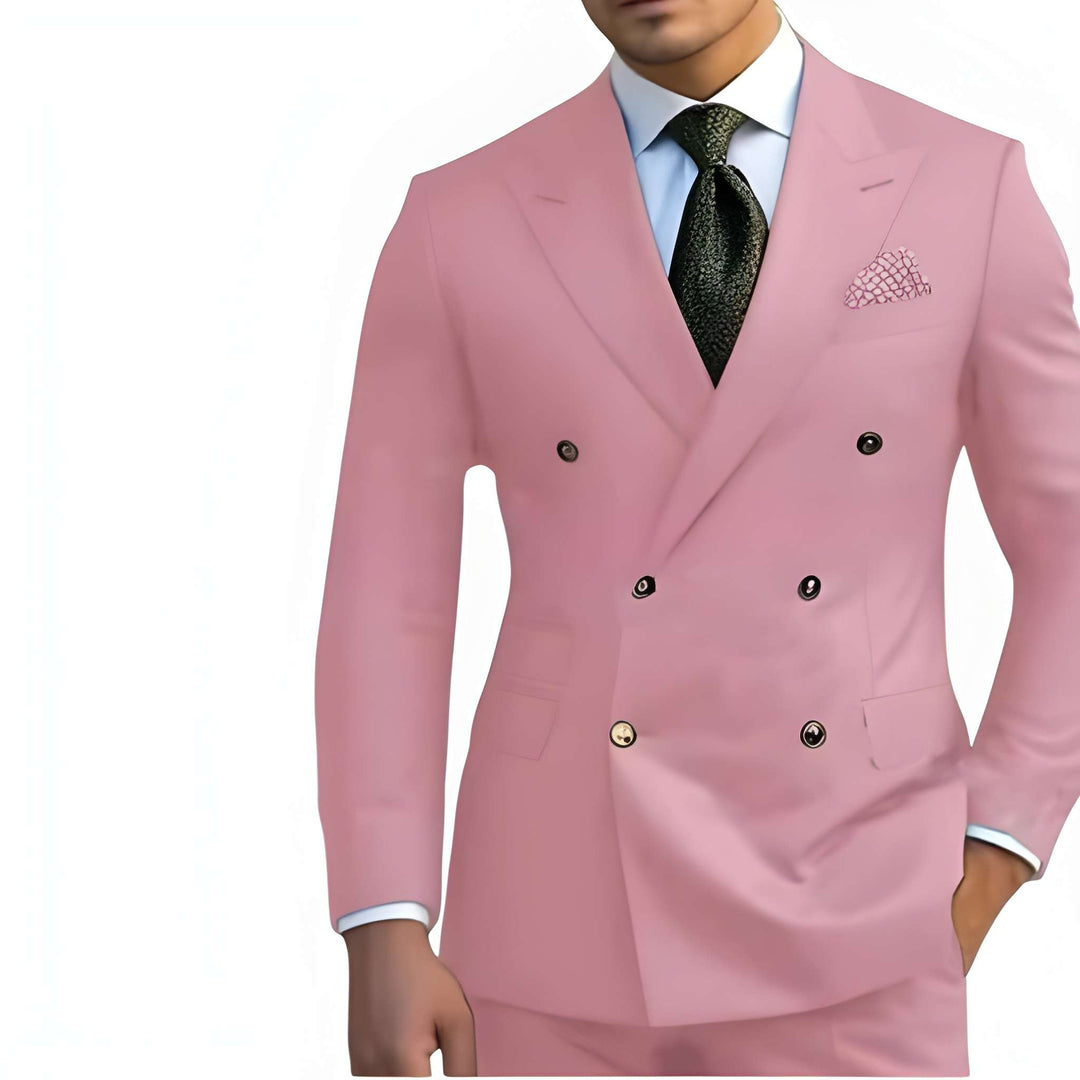 Herren Set | Doppeltreihen Revers Design | Elegante Kleider Herren