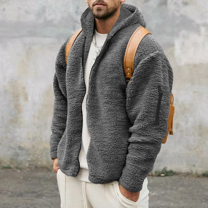 Jacke Herren | Sweatshirt Herren Zipper | Wendbarer Loose Fit Style