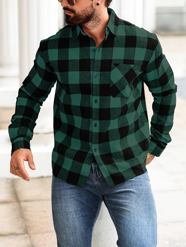 Herren Hemd | Langarm | Lockerer Schnitt | Casual Kleider