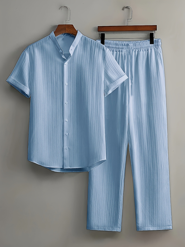 Herren Set | Strukturdesign | Lockerer Schnitt | Sommer