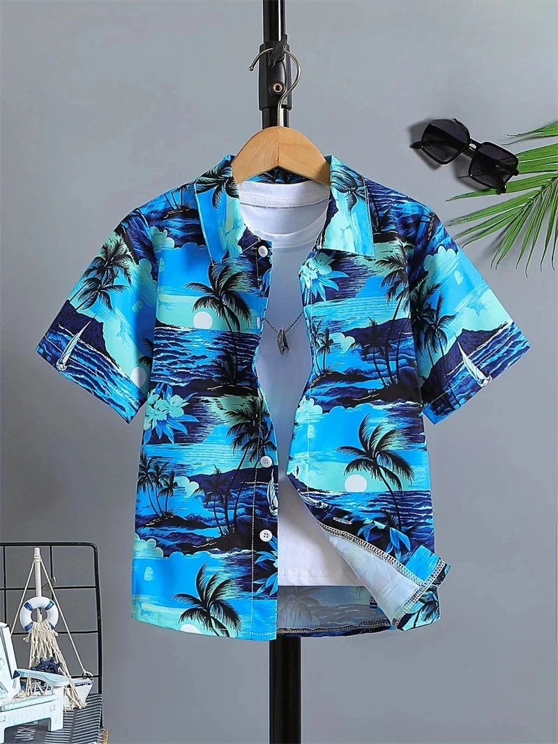 Herren Shirt | Blümchen | Kurzarm | Sommer