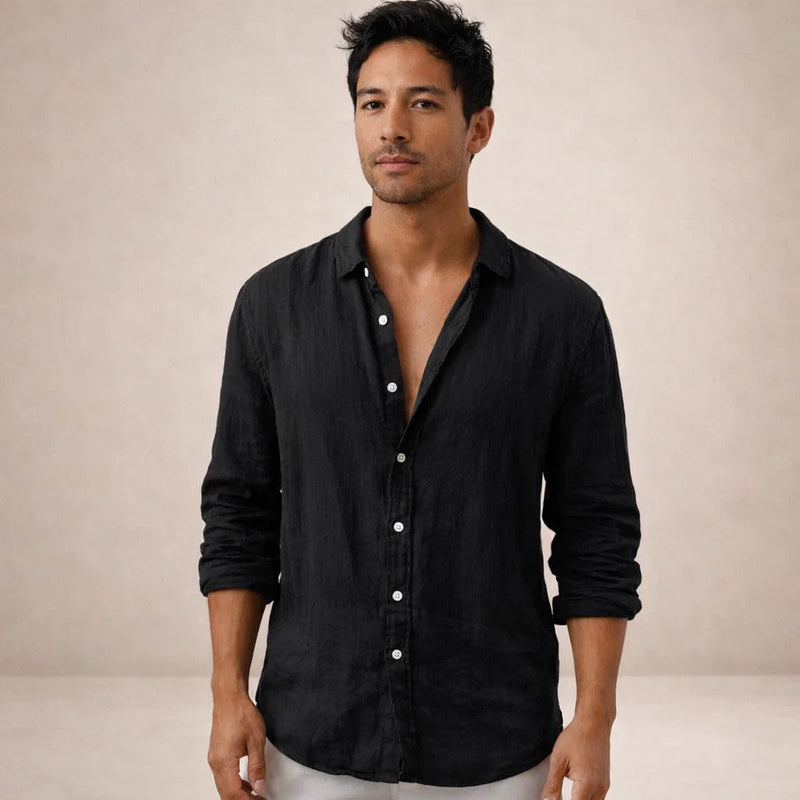Herren Hemd | Straight | Mit Knöpfen | Sommer