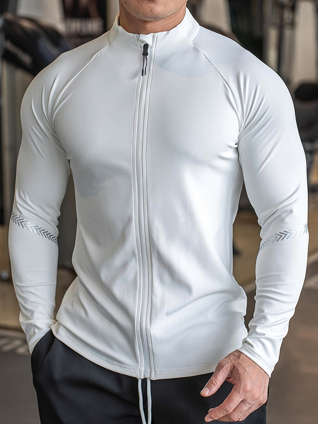 Herren Jacke | Slimfit | Mit Reißverschluss | Sommer