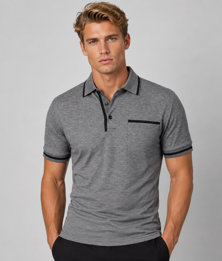 Herren Polohemd | Schmale Passform | Mit Knopfleiste | Sommer