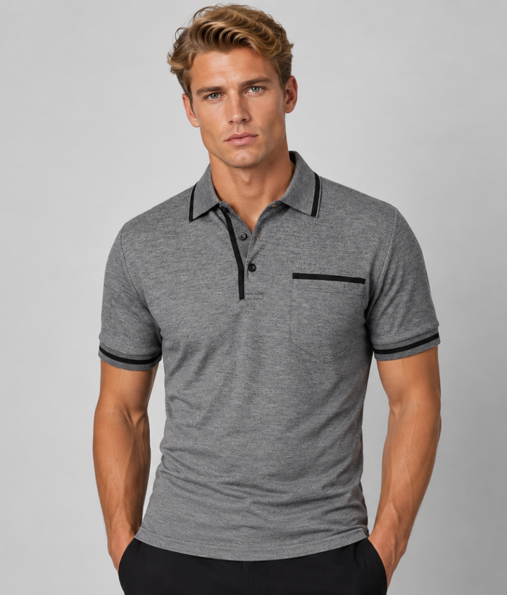 Herren Polohemd | Schmale Passform | Mit Knopfleiste | Sommer