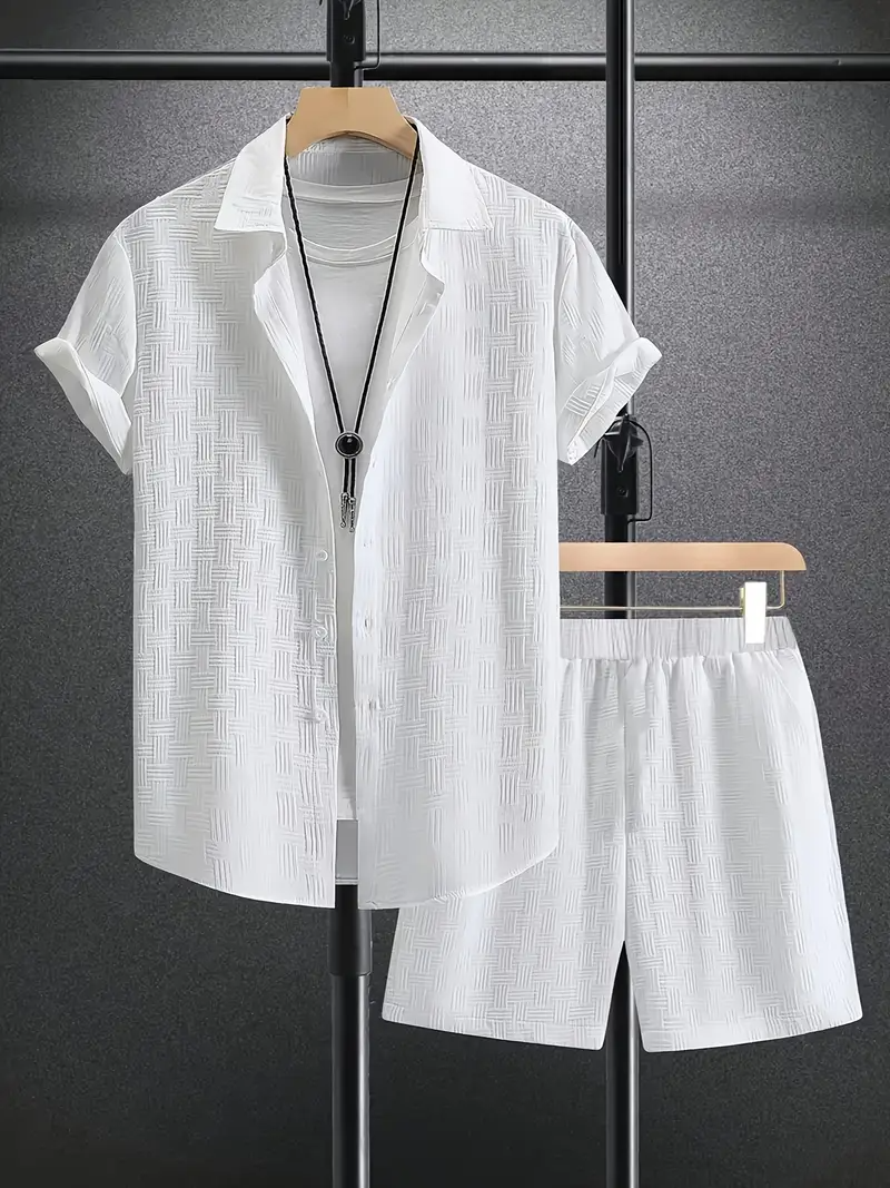 Herren Set | Elegant | Mit Knöpfen | Sommer
