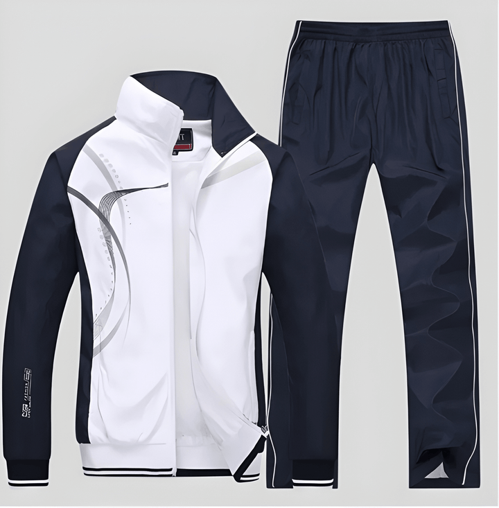 Herren Trainingsanzug | Zweiteiliges Set | Lässiger Sportlook | Polyester