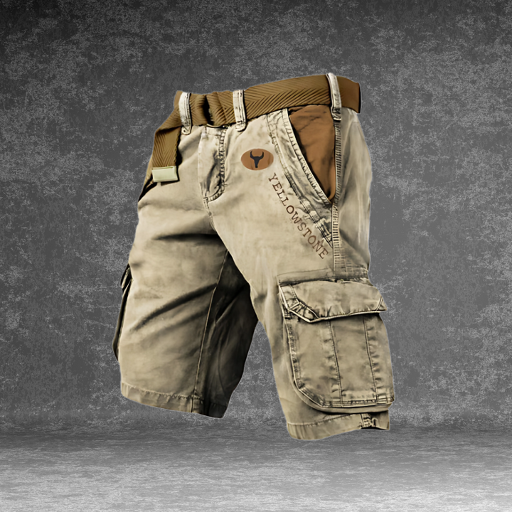 Herren Cargo Shorts | Gerade Passform | Mit Gürtel | Sommer