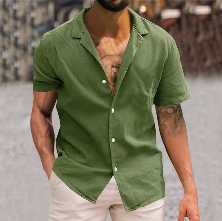 Herren Shirt | Slimfit | Mit Knöpfen | Sommer