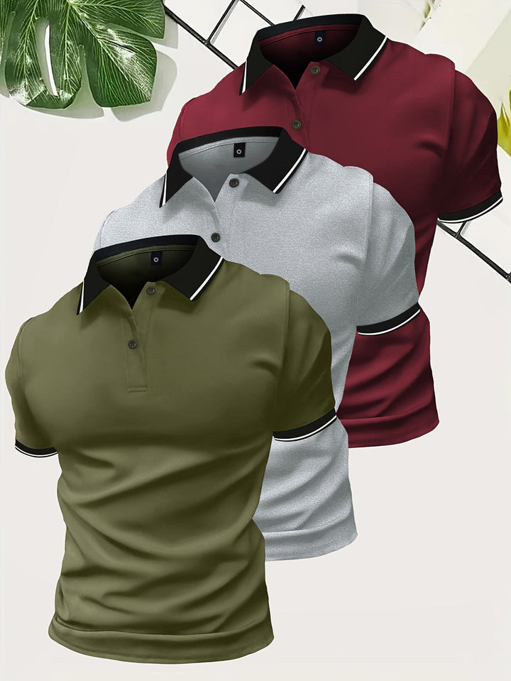 Herren Poloshirt | Slimfit | Contrast Design | Sommer
