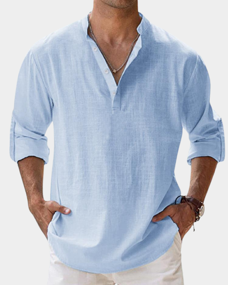 Herren Hemd | Straight | Mit Knöpfen | Sommer