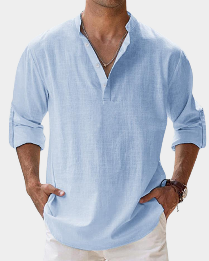 Herren Hemd | Straight | Mit Knöpfen | Sommer