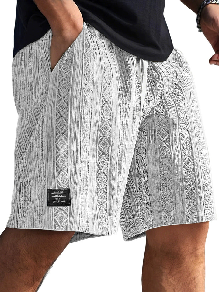 Herren Shorts | Locker | Mit Kordelzug Texture | Sommer