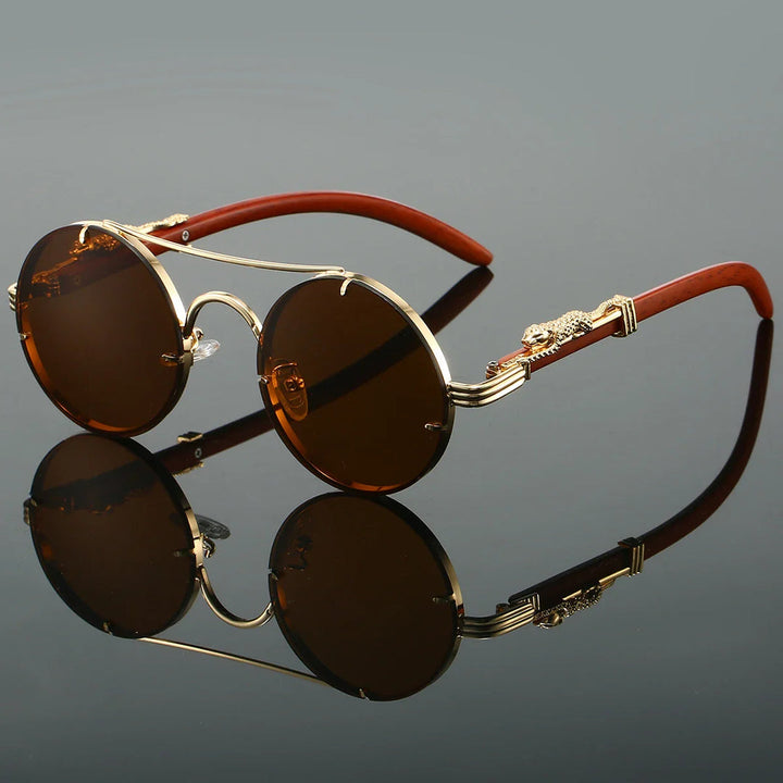 Herren Sonnenbrille | Retro Design | Rund | Sommer
