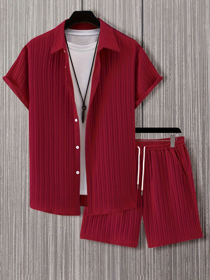 Herren Set | Elegant Flowing | Mit Knopfleiste | Sommer Prime