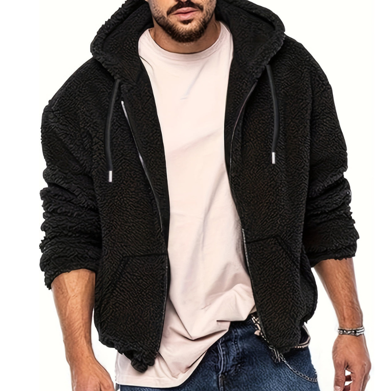 Winterjacke Herren | Warmes & Stilvolles Design | Jacke Herren mit Plüschkapuze