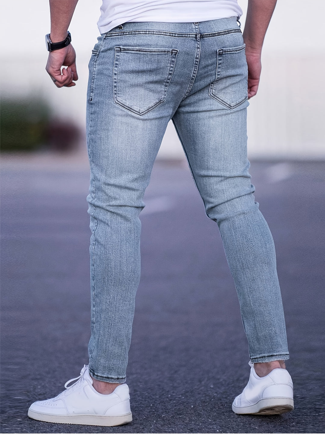 Herren Jeans | Slimfit | Mit Knopfverschluss | Sommer