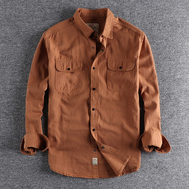 Herren Hemd | Straight Stil | Mit Knopfleiste | Sommer