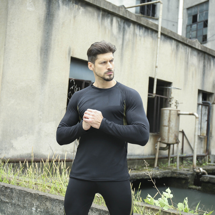 Herren Sportset | Langarmshirt Und Hose | Warme Kleider