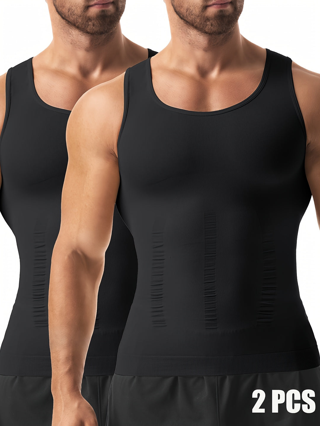 Herren Tops | Slimfit | Ärmellos | Sommer | 2 Stück