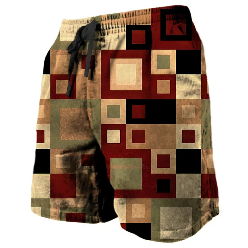 Herren Shorts | Retro | Mit Kordelzug | Sommer