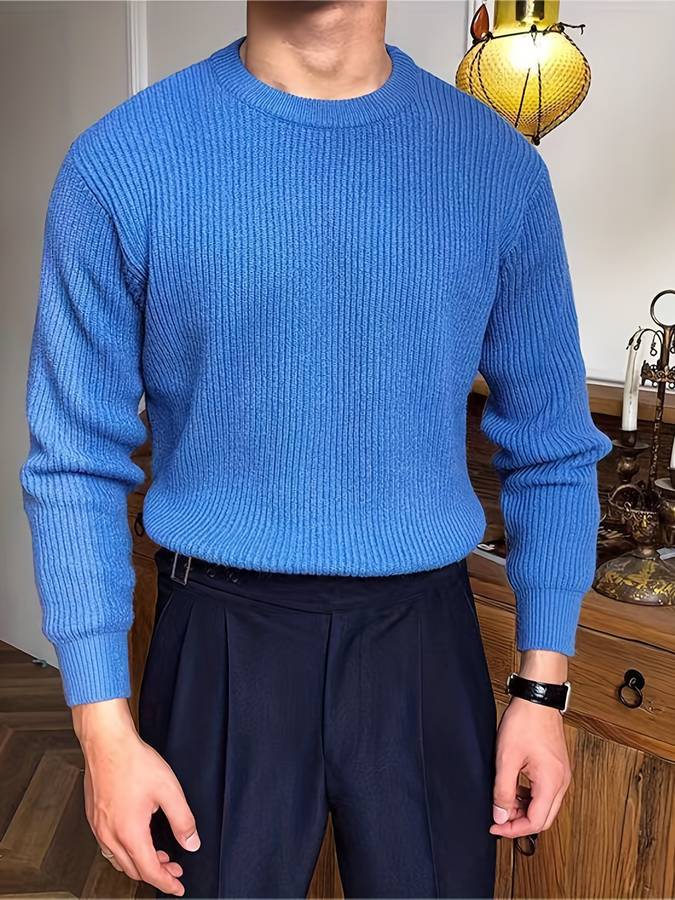Herren Pullover | Regular Fit | Rundhals | Winter
