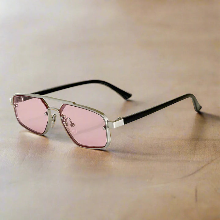 Sonnenbrille | Retro Square | Mit Nasensteg | Sommer Edge