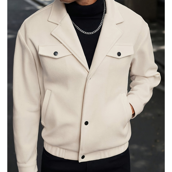 Winterjacke Herren | Leicht & Stilvoll | Mit Knopfleiste & Reverskragen