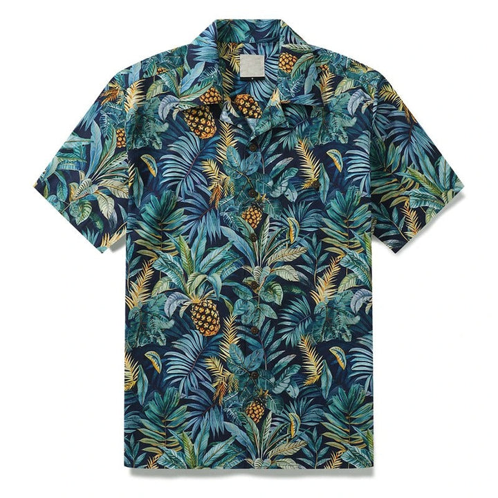 Herren Shirt | Kurze Ärmel | Tropisches Design | Sommer