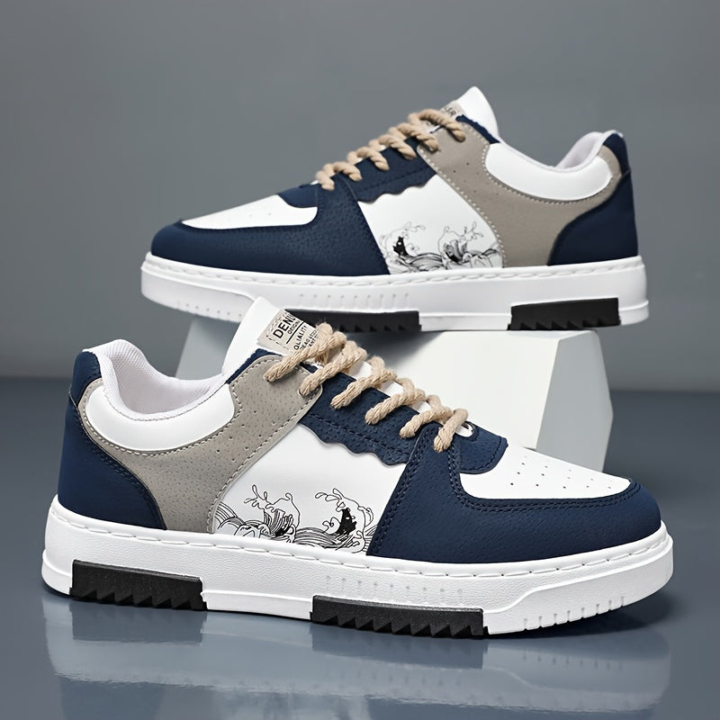 Herren Sneakers | Retro Streetwear | Schnürverschluss | Frühling