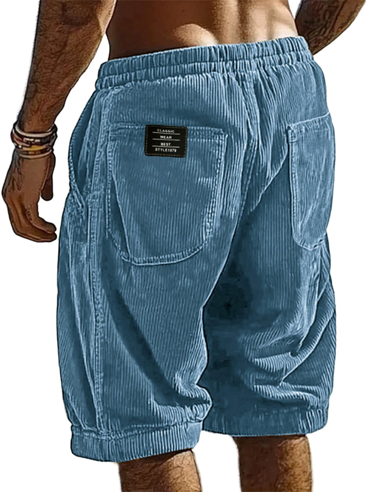 Herren Shorts | Straight | Mit Kordelzug Label | Sommer
