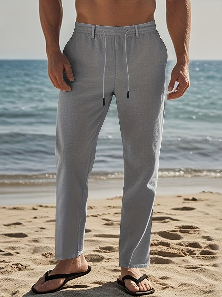 Herren Hose | Tapered | Kordelzug | Sommer Beach