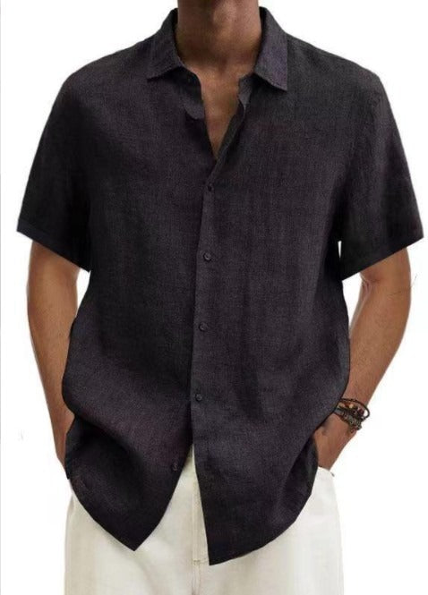 Herren Shirt | Oversized | Mit Knopfleiste | Sommer Linen