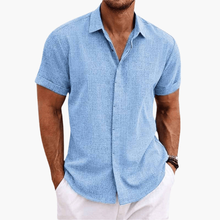 Herren Kurzarmhemd | Leichtes Design | Lockerer Schnitt | Sommer
