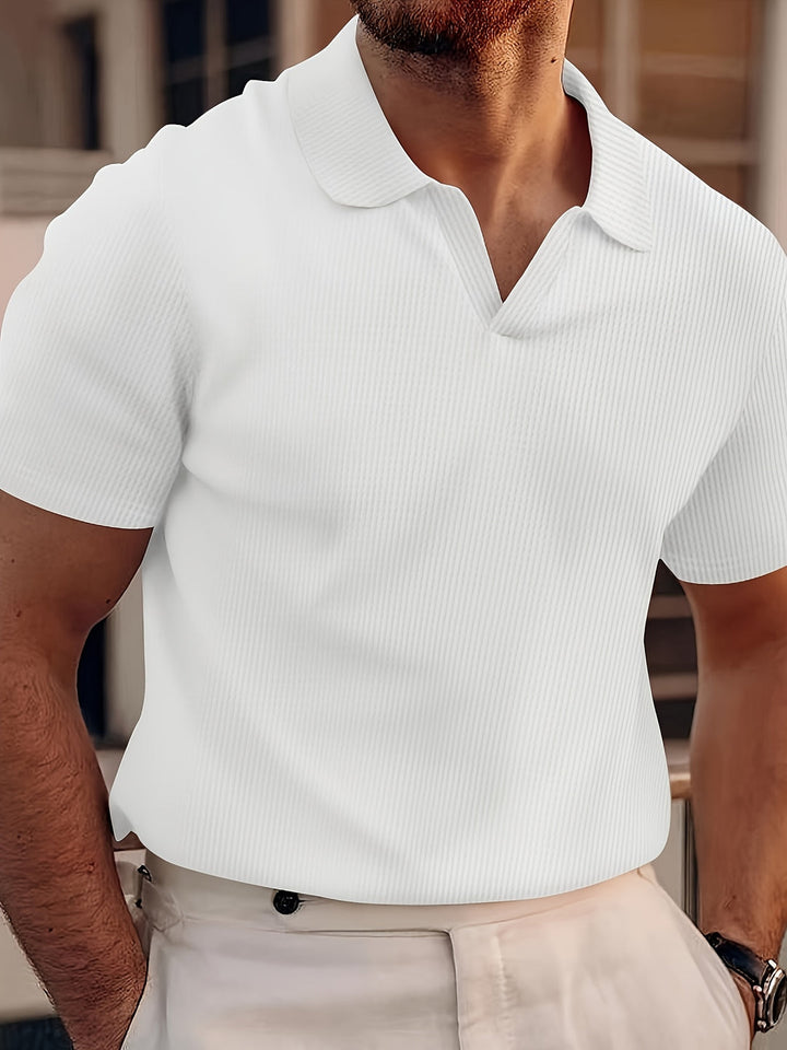 Herren Polo | Unifarben | Bequemer Kragen | Atmungsaktiv & lässig