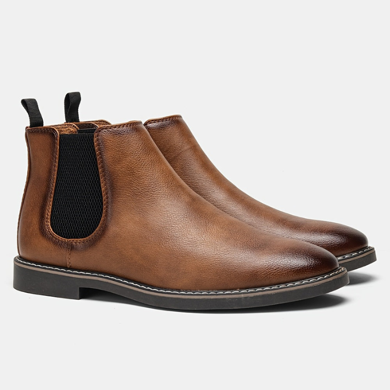 Winterstiefel Herren | Zweifarbiger Schaft | Rutschfeste Schuhe