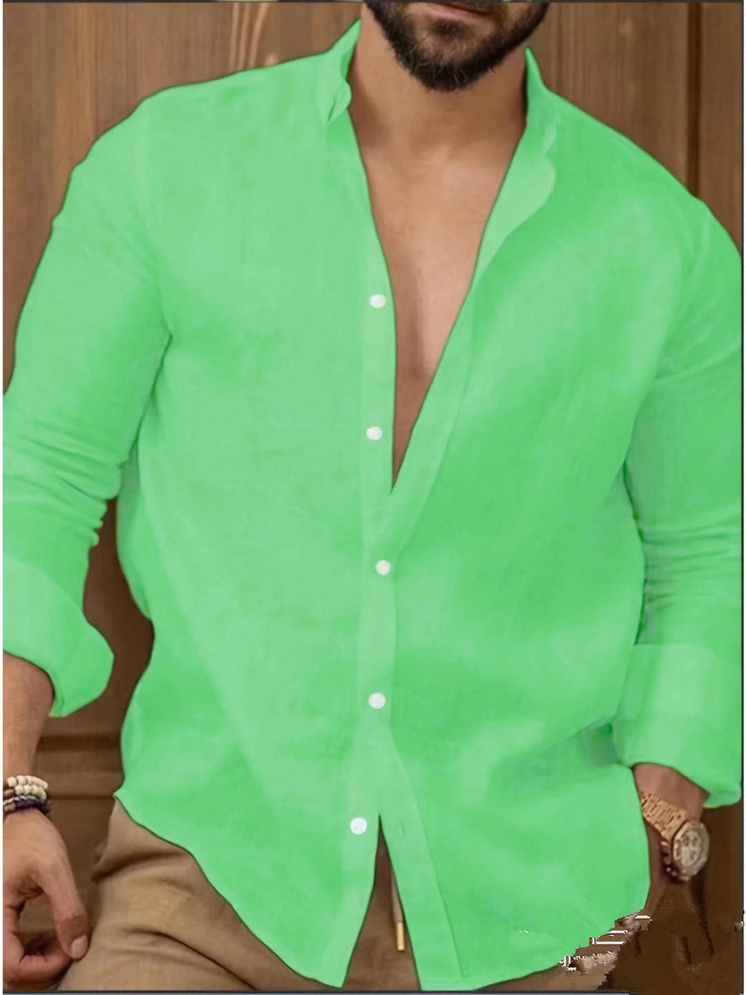 Herren Shirt | Slimfit | Mit Knopfleiste | Sommer Airy