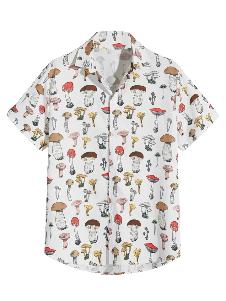 Herren Shirt | Kurzarm | Blumenmuster | Sommer