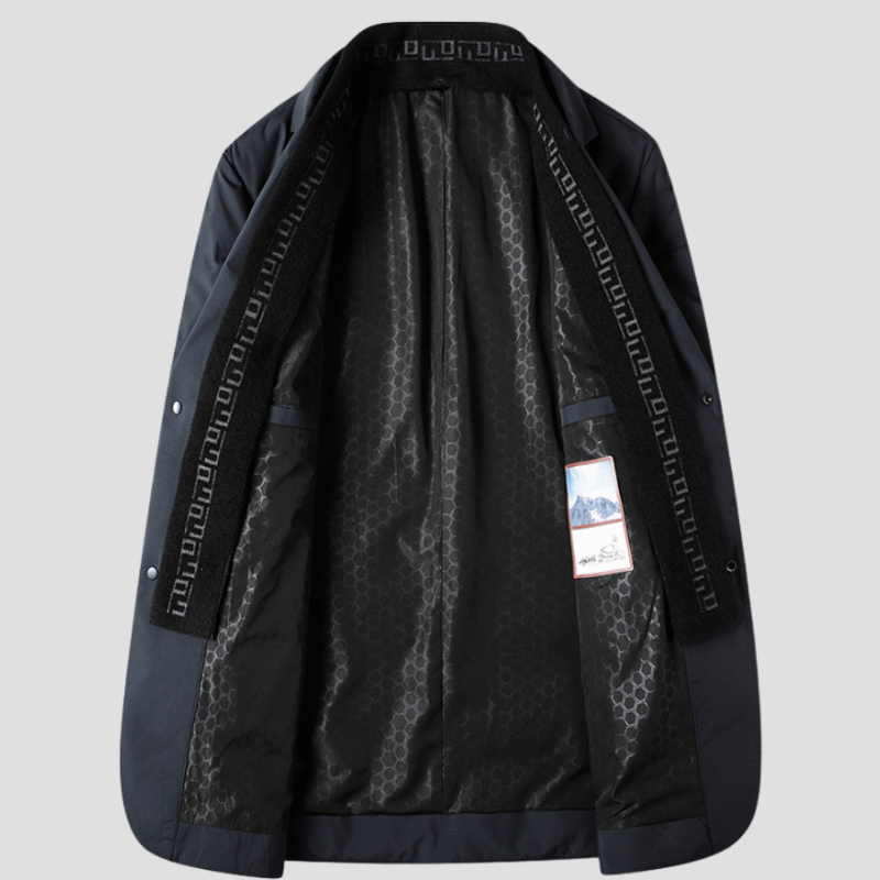 Winterjacke Herren | Leicht Gewatteter Blazer | Jacke Herren Modern