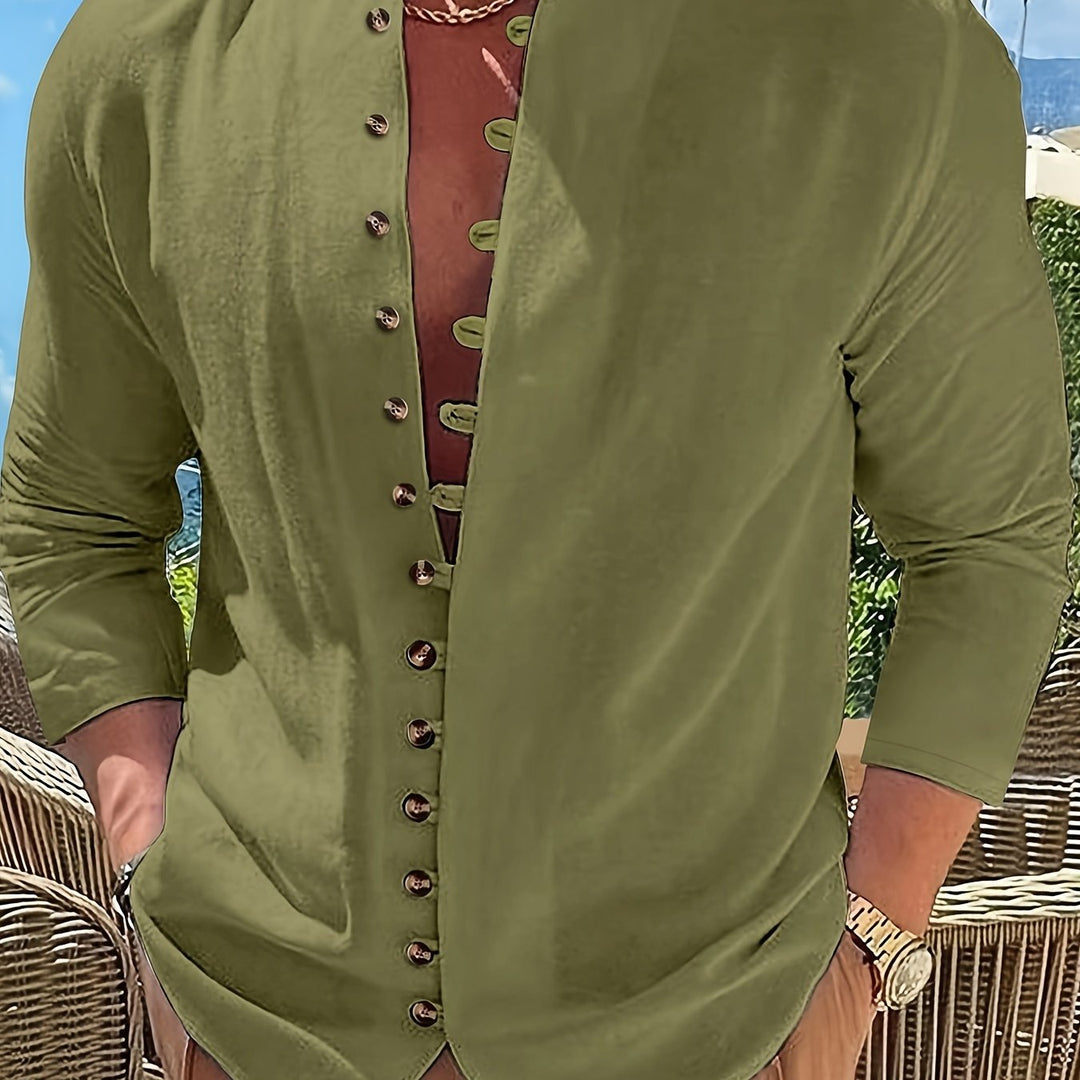 Herren Hemd | Slim Fit | Knopfleiste | Sommer