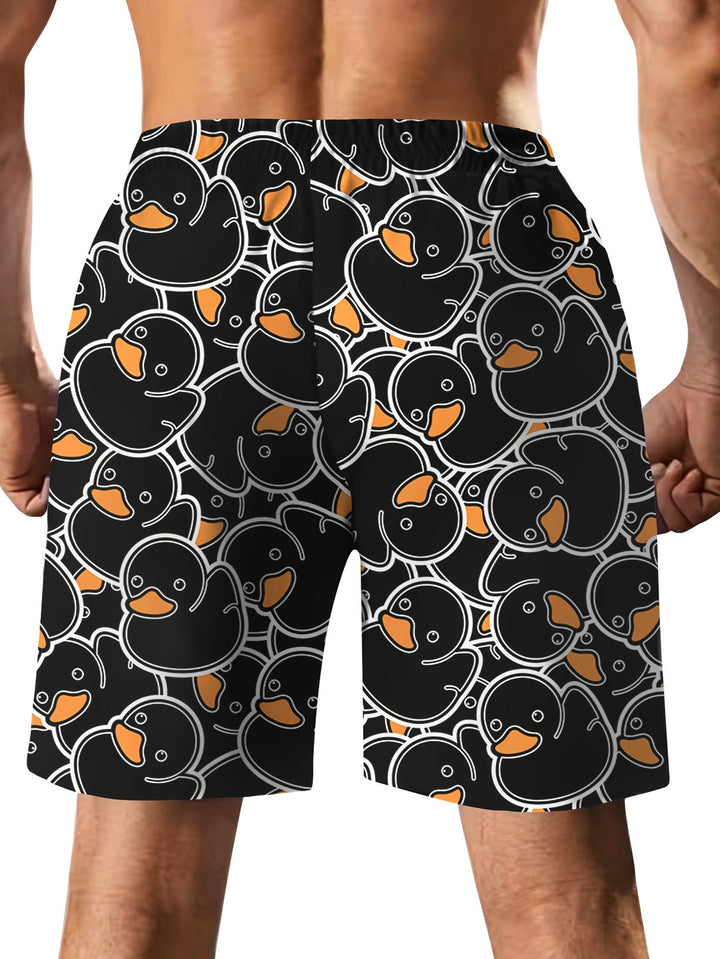 Herren Shorts | Relaxed Fit | Print Design &amp; Kordelzug | Sommer