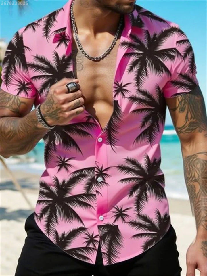 Herren Shirt | Slim Fit | Mit Knöpfen | Sommer