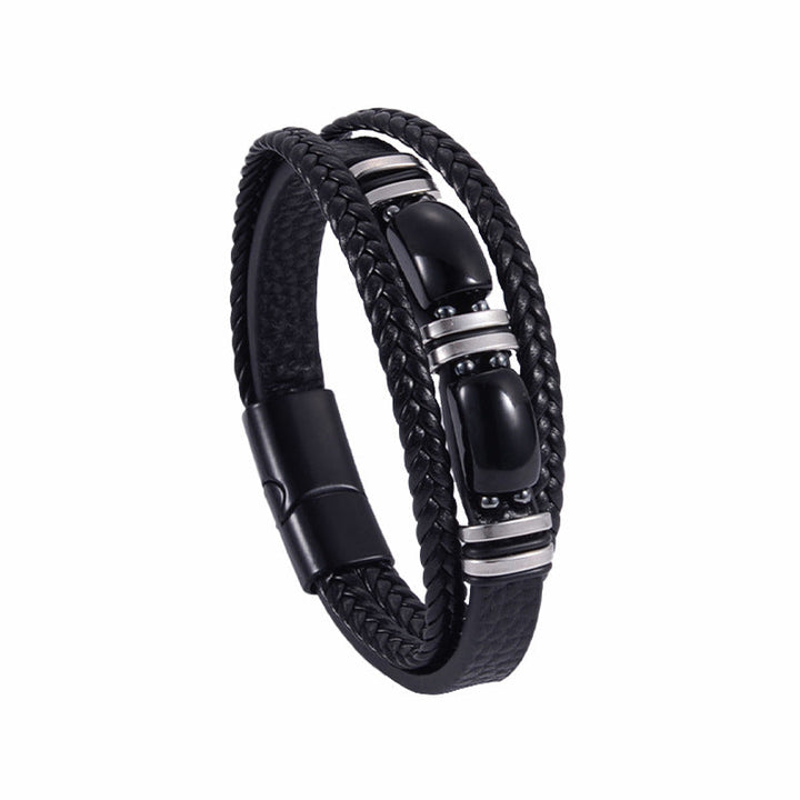 Herren Armband | Geflochten | Struktur Design | Mit Verschluss
