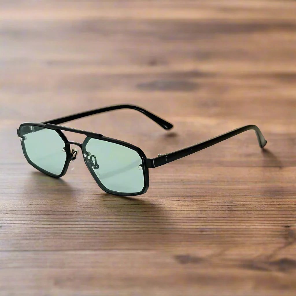 Sonnenbrille | Retro Square | Mit Nasensteg | Sommer Edge