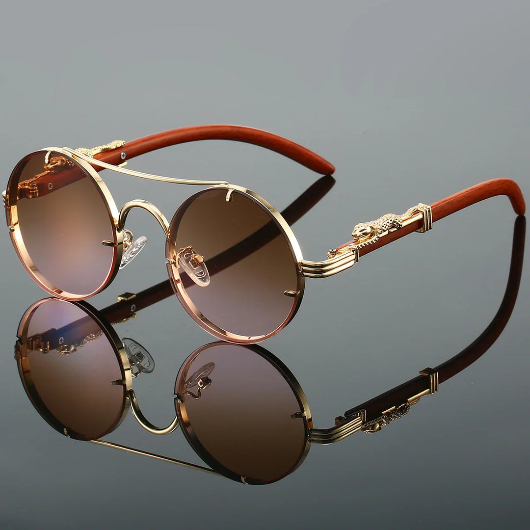 Herren Sonnenbrille | Retro Design | Rund | Sommer